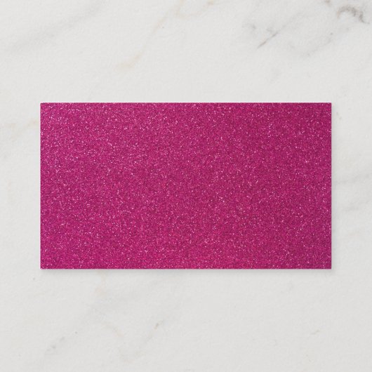 Classy Glitzer Pink Termine Visitenkarten (Rückseite)