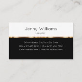 Classy Glitzy Jewelier Store Jeweler Business Card Visitenkarte (Rückseite)
