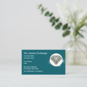 Classy Glitzy Jewelry Store Bling Business Cards Visitenkarte (Stehend Vorderseite)