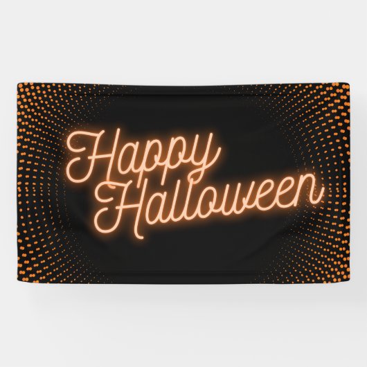Classy Glows Happy Halloween Banner (Horizontal)
