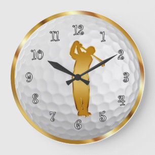 Classy Gold Acrylic Wall Uhren