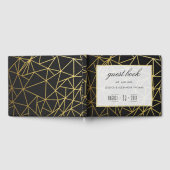 Classy Gold & Black Wedding Gästebuch (Voll)
