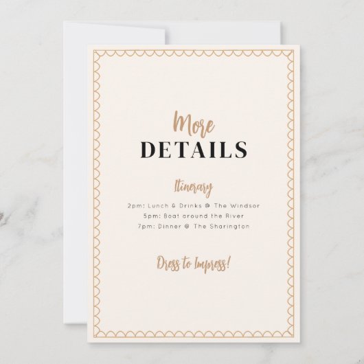 Classy Gold Champagne Hens Party Einladung (Rückseite)