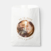 Classy Gold Chic Modernes Hochzeitsszeitsfest Pers Geschenktütchen (Vorderseite)