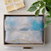 Classy Gold Dreamcatcher Rainbow Wolken Sky Design Seidenpapier (Geschenk)