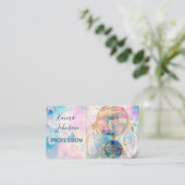 Classy Gold Dreamcatcher Rainbow Wolken Sky Design Visitenkarte (Stehend Vorderseite)