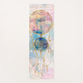 Classy Gold Dreamcatcher Rainbow Wolken Sky Design Yogamatte (Vorderseite)