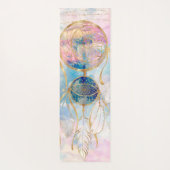 Classy Gold Dreamcatcher Rainbow Wolken Sky Design Yogamatte (Rückseite)