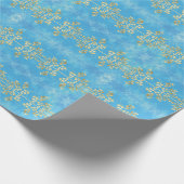 Classy Gold Floral Pattern Geschenkpapier (Ecke)