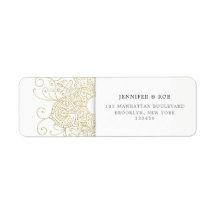 Classy Gold Foil Look Mandala Minimalistisch