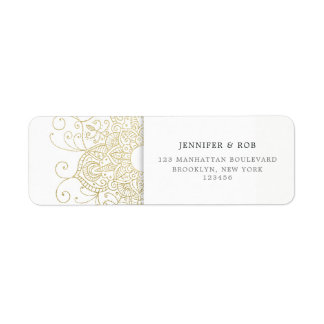 Classy Gold Foil Look Mandala Minimalistisch