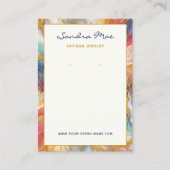 Classy Gold Glitter Marble Jewelry Display Card Visitenkarte (Vorderseite)