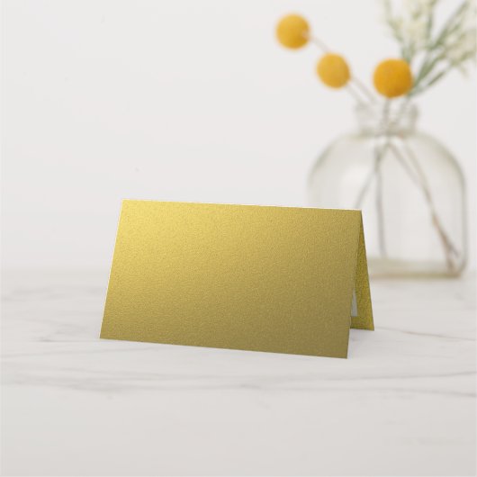Classy Gold Glitzer Border Anniversary Blank Platzkarte (Rückseite)