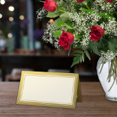 Classy Gold Glitzer Border Anniversary Blank Platzkarte