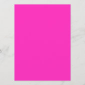 Classy Gold Glitzer und Pink - Menü Menükarte (Rückseite)