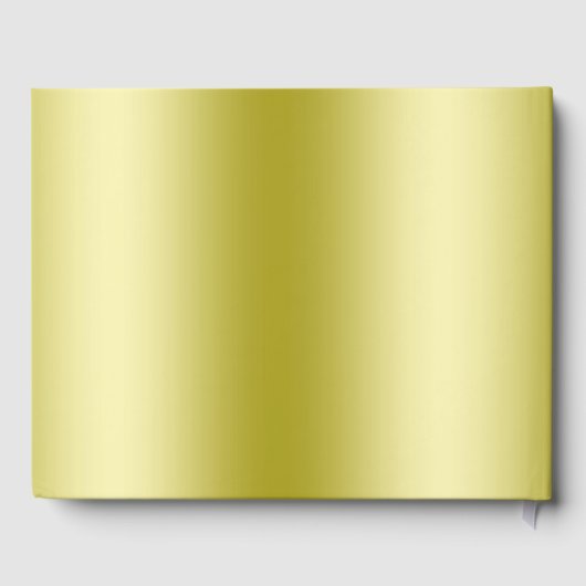 Classy Gold Glitzer & Wedding Rings Gästebuch (Rückseite)