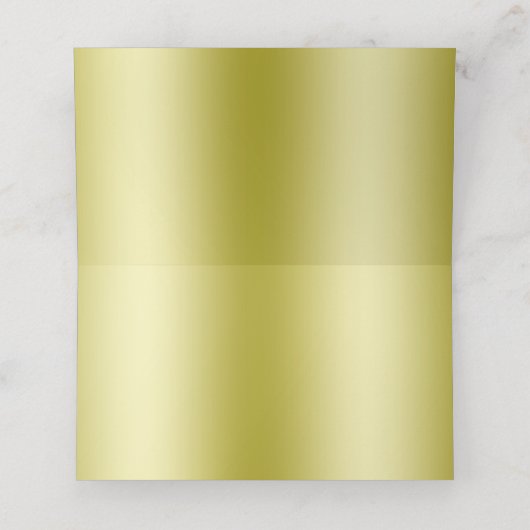 Classy Gold Glitzer & Wedding Rings Platzkarte (Innenseite Aufgefaltet)