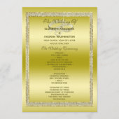 Classy Gold Glitzer & Wedding Rings Program Programm (Vorderseite)