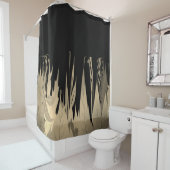 Classy Gold Leaf Design Duschvorhang (Beispiel)