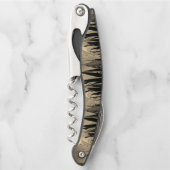 Classy Gold Leaf Design Kellnermesser (Vorderseite)