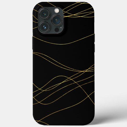 Classy Gold Lines Case-Mate iPhone Hülle (Rückseite)