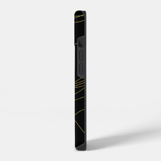 Classy Gold Lines iPhone Hülle (Linke Seite)
