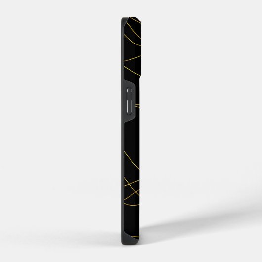 Classy Gold Lines iPhone Hülle (Rechte Seite)