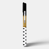 Classy Gold Monogram Case-Mate iPhone Hülle (Rückseite / Links)