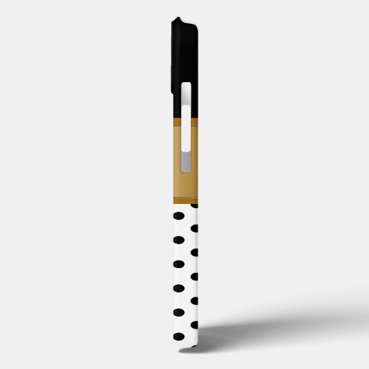 Classy Gold Monogram Case-Mate iPhone Hülle (Rückseite / Links)