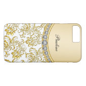 Classy Gold Monogram Style Case-Mate iPhone Hülle (Rückseite (Horizontal))