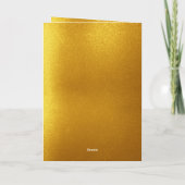 Classy Gold Parents Foto 50 Jahre Karte (Rückseite)