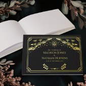 Classy Gold Tarot Card Wedding Gästebuch