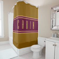 Classy Golden Brown Burgundy Stripes Cabrio