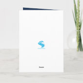 Classy Golden Christmas Tree Card Karte (Rückseite)