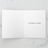 Classy Golden Rainbow Family Name Frohe Weihnachte Karte (Innenseite)