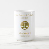 Classy Golden Scales of Justice| Rechtsamt Kaffeetasse (Mittel)