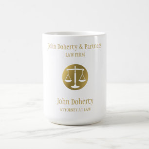 Classy Golden Scales of Justice  Rechtsamt Kaffeetasse