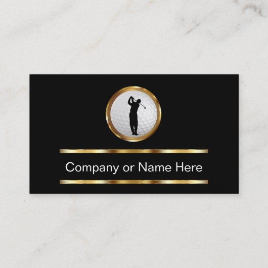 Classy Golf Business Cards Visitenkarte (Vorderseite)