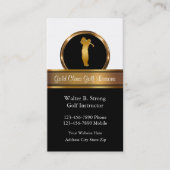 Classy Golf Business Cards Visitenkarte (Vorderseite)