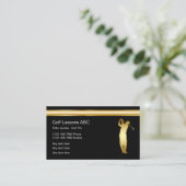 Classy Golf Business Cards Visitenkarte (Stehend Vorderseite)