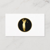 Classy Golf Business Cards Visitenkarte (Rückseite)