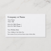 Classy Golf Cart Emblem Business Cards Visitenkarte (Rückseite)