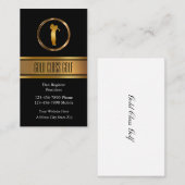 Classy Golf Theme Business Cards Visitenkarte (Vorne/Hinten)