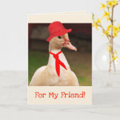 Classy Goose Friend Birthday Karte (Gelbe Blume)