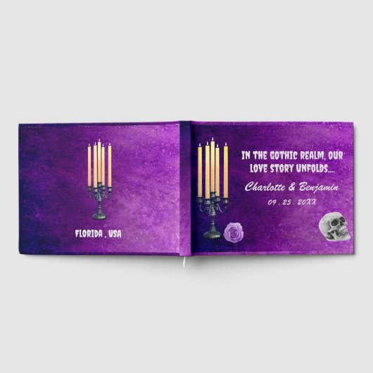 Classy Gothic Wedding Gästebuch (Voll)