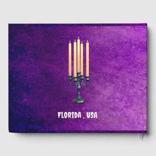 Classy Gothic Wedding Gästebuch (Rückseite)