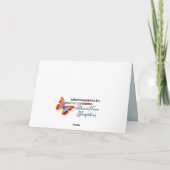 Classy Grad Floral Karte (Rückseite)