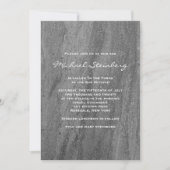 Classy Granite Bar Mitzvah Einladung (Vorderseite)