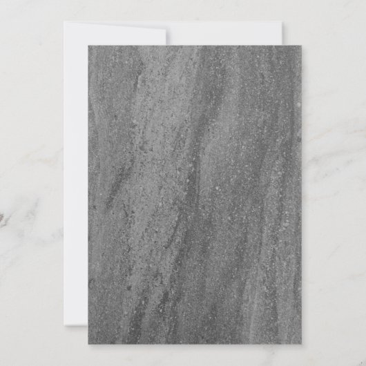 Classy Granite Bar Mitzvah Einladung (Rückseite)