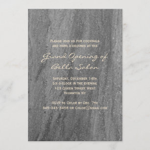 Classy Granite Grand Opening Einladung